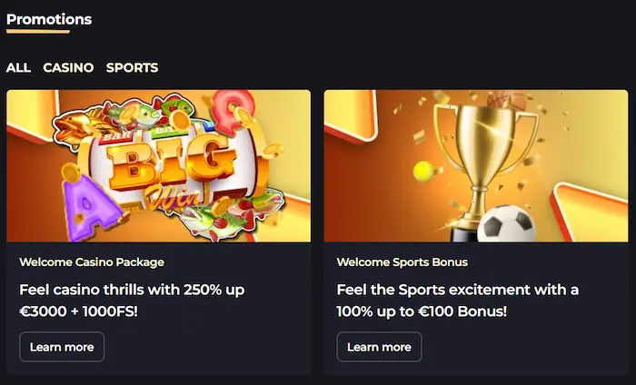 Betizy Casino Promotions